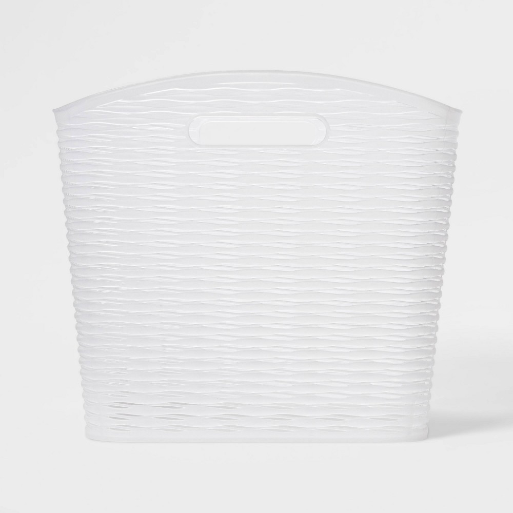 Wave XL Curved Storage Bin Translucent - Brightroom™: Polypropylene, 26L Capacity, Fits 13" Cube System