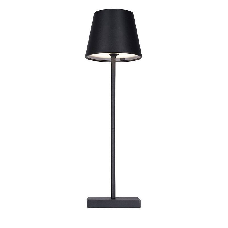 Cresswell Lighting Cordless Rechargeable Stick Table Lamp Black (Includes LED Light Bulb), 3 of 10