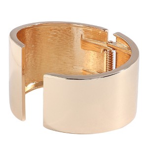 SOHI Women's Gold Minimal Statement Bracelet - 1 of 3