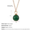 Natural Stone Beads Healing Crystal Lucky Blessing Protection Raw Gemstone Pendant Necklace for Women Men - 4 of 4