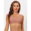 INSPIRE CHIC Women's No Show Smooth Comfort Adjustable Wide Straps Wireless Minimizers Bra 3 Packs - 4 of 4