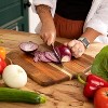 BRINJOY Chopping Board with Handle for Meat, Cheese Board, Vegetables, Bread, and Charcuterie for Kitchen and Dining Room, 17" x 13", Acacia Wood - 4 of 4