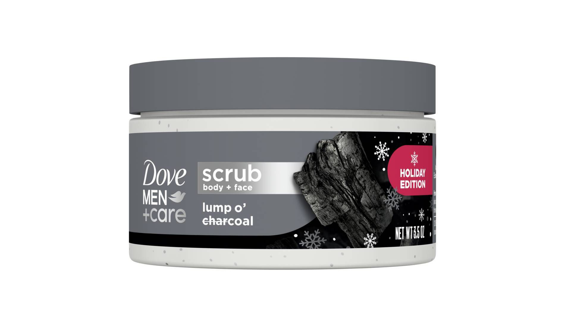Dove Men+Care Limited Edition Body & Face Scrub - Lump O' Charcoal - 3.5oz