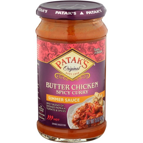 Pataks' Curry Sauce Spicy Butter Chicken - Case Of 6 - 15 Oz : Target