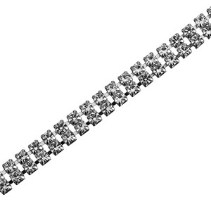 Unique Bargains DIY Jewelry Clothing Shoes Decoration Beaded Trim Rhinestone Chains - 1 of 4