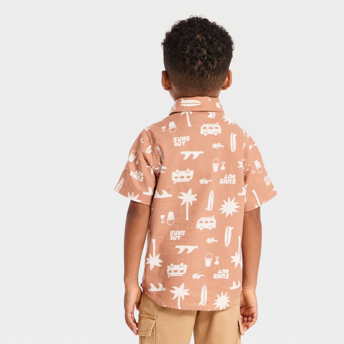 Toddler Boys' Short Sleeve Button-Down Shirt - Cat & Jack™ - thumbnail 5