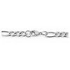 Men's Crucible Stainless Steel Polished Figaro Chain Necklace (6.9mm ...