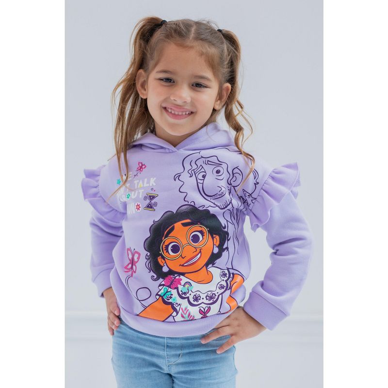 Disney Encanto Mirabel Girls Fleece Pullover Hoodie Toddler to Big Kid, 2 of 8