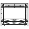 NicBex Twin over Twin Bunk Bed with Safety Guardrail,Twin Loft Bed with Ladder and Trundle,Modern Bunk Beds,Noise Reduced Bunk Beds for Bedroom - 4 of 4