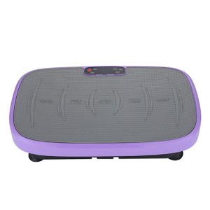 VisioGear Vibration Plate Fitness Platform, Shaking Workout Board, Weight Loss Equipment for Men and Women, Purple & Black, 22.1"*13.8"*6.1" - 1 of 4