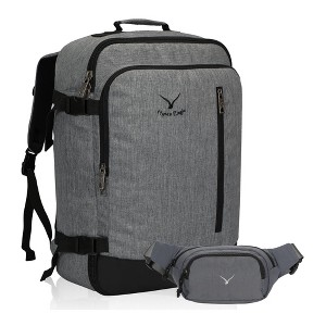 Hynes Eagle 38L Carry on Backpack + Fanny Pack-Grey - 1 of 4