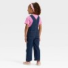 Toddler Girls' 3pk Ms. Rachel Cosplay Denim Overalls and Short Sleeve T-Shirt with Headband Set - Pink - 2 of 3
