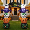Syemin Decorative Holiday Scene Props Halloween Inflatables Pumpkin Archway Decoration, Giant Yard Arch Decorations, Multicolored, 92.52"*30"*98.4" - 2 of 4
