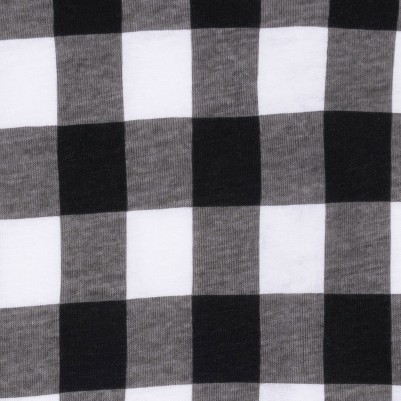 plaid black & white