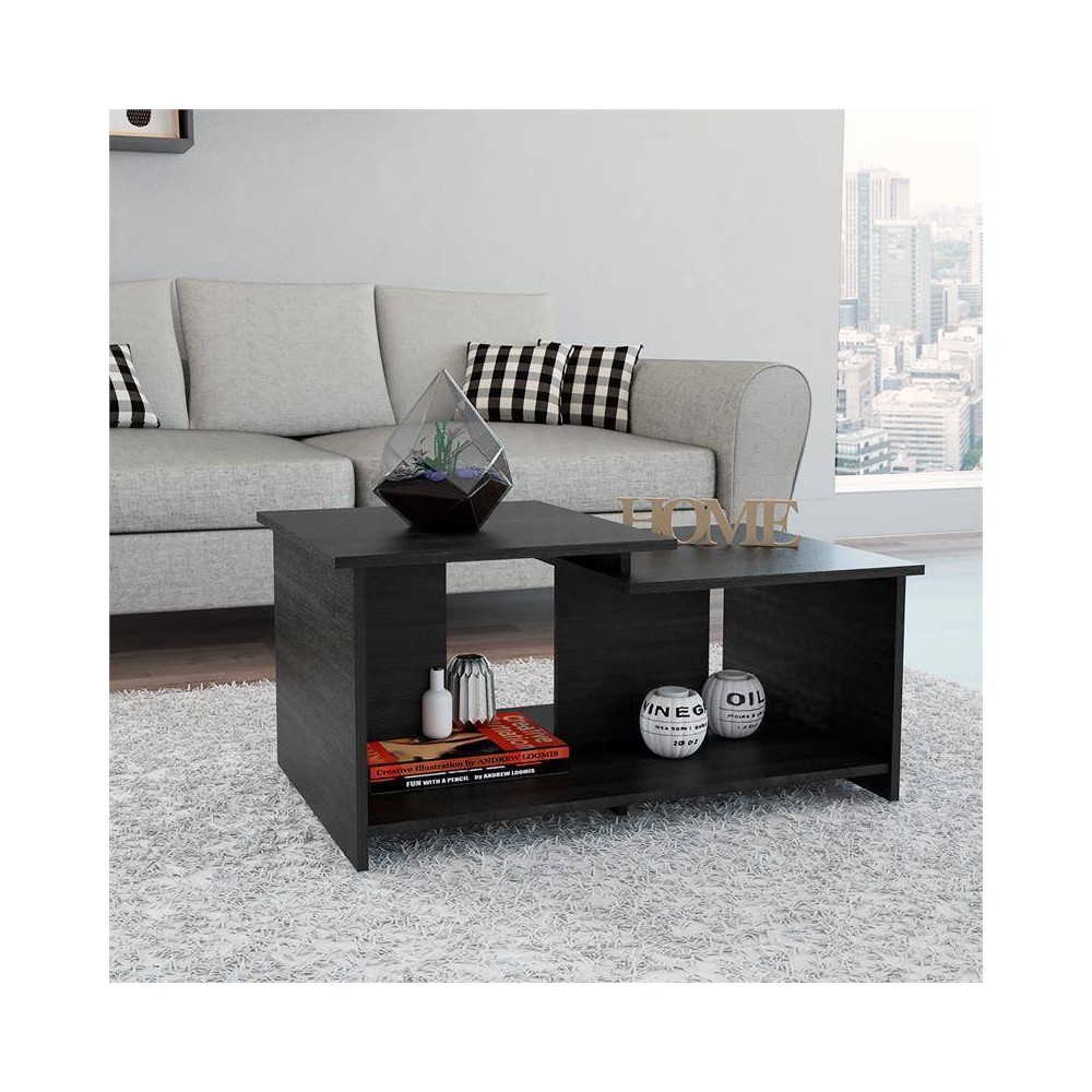 Photos - Dining Table Perugia Coffee Table Black Wengue - Boahaus