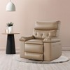 homfan Electric Recliner Chair - PU Leather 360° Swivel Recliner with Heat and Massage, Comfortable Lazy Chair for Living Room, Bedroom, Nursery - 2 of 4