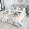 Hachikiko Black White Gold Marble Geometry Comforter Set,3D Printed Modern Bedding with Pillowcases - 3 of 4