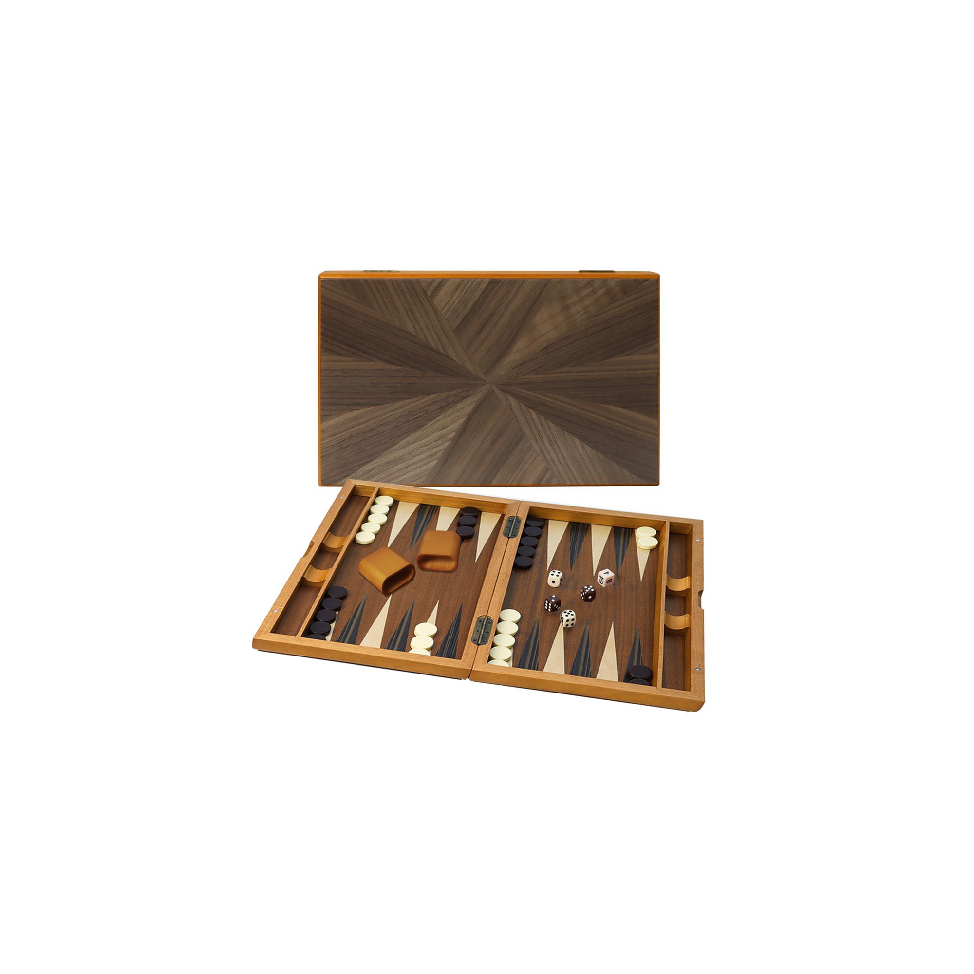 GSE 17" Inlay Backgammon Set - Focus