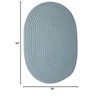 Colonial Mills Boca Raton - Federal Blue 3 Ft x5 Ft Oval Rug Indoor/Outdoor 100% Polypropylene - 2 of 4