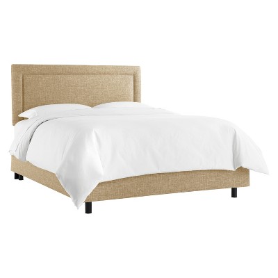 Skyline Furniture Queen Empire Linen Upholstered Bed: Contemporary ...