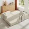 Racxily Convertible Sofa Bed with Pillow - Corduroy Folding Couch for Living Room, Bedroom, Lounge - 3 of 4