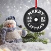 Merry Liftmas Ornament Barbell Weight Plate Christmas Stocking Filling Gift Athletic Trainer Gift - 4 of 4