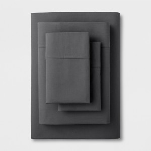 Solid Easy Care Sheet Set (Twin/Twin Extra Long) Dark Gray - Made By Design