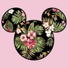 Girl's Disney Mickey Mouse Floral Silhouette T-Shirt - 2 of 4