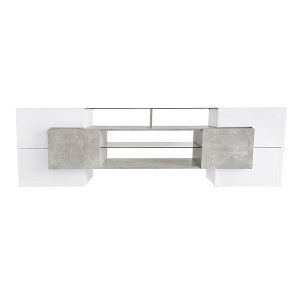 NicBex TV Stands for 75 inch TV,Modern Entertainment Center with Cabinets and Open Shelves,TV Console for Living Room, Bedroom, Home,Brown - 1 of 4