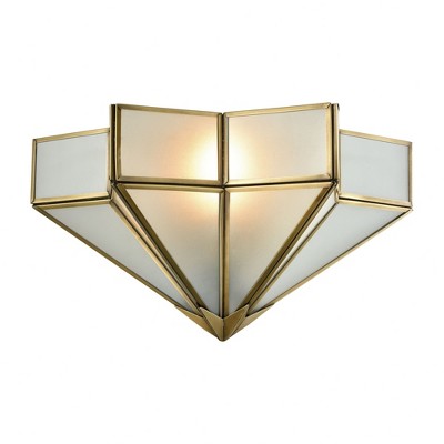 Elk Home Decostar 1 - Light Wall Light in  Brushed Brass