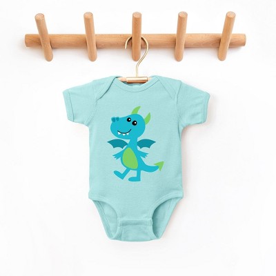 The Juniper Shop Blue Dragon Baby Bodysuit