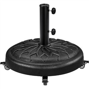 Yaheetech 20″ Round Rolling Heavy-duty Self-Weight Market Umbrella Base Stand - 1 of 4