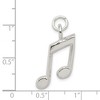 Black Bow Jewelry Sterling Silver Beamed Musical Notes Pendant - 4 of 4