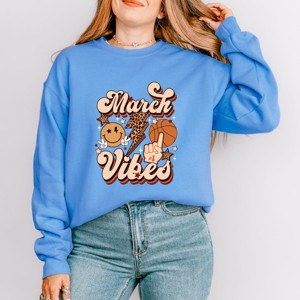 Simply Sage Market March Vibes Basketball Cheetah Sweatshirt - 1 of 4