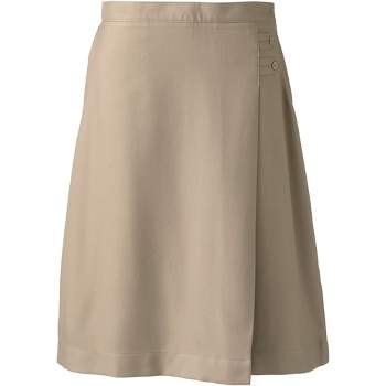 Lands' End Lands' End School Uniform Women's Solid A-line Skirt Below the Knee