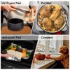 Unique Bargains Silicone Heat Resistant Non-Slip Foldable Dish Drying Mat 2 Pcs - 4 of 4