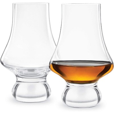 Final Touch Whiskey Tasting Crystal Glasses Set of 2