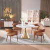 Set of 4 Dining Chair with Metal Legs for Dining Room, Living Room, or Home Office -Morden Fort - 2 of 4
