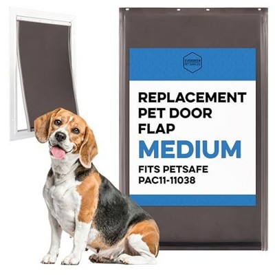 Evergreen Pet Supplies Large Replacement Dog Door Flap - Fits Petsafe Freedom - Flexible Doggy Door Flap for Small, Medium, and Large Dogs and Cats - Weather Resistant and Easy to Install