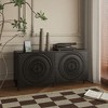 Okak Modern Sideboard Buffet, Storage Cabinet with 2 Doors and Hand-carved Patterns, Curio Cabinet for Dining Room, Living Room, Kitchen - 2 of 4