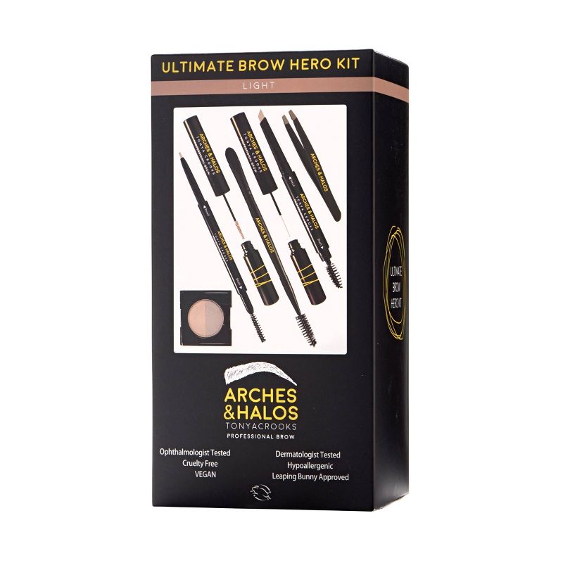 Arches &#38; Halos Ultimate Brow Hero Kit Light - 7ct, 1 of 8