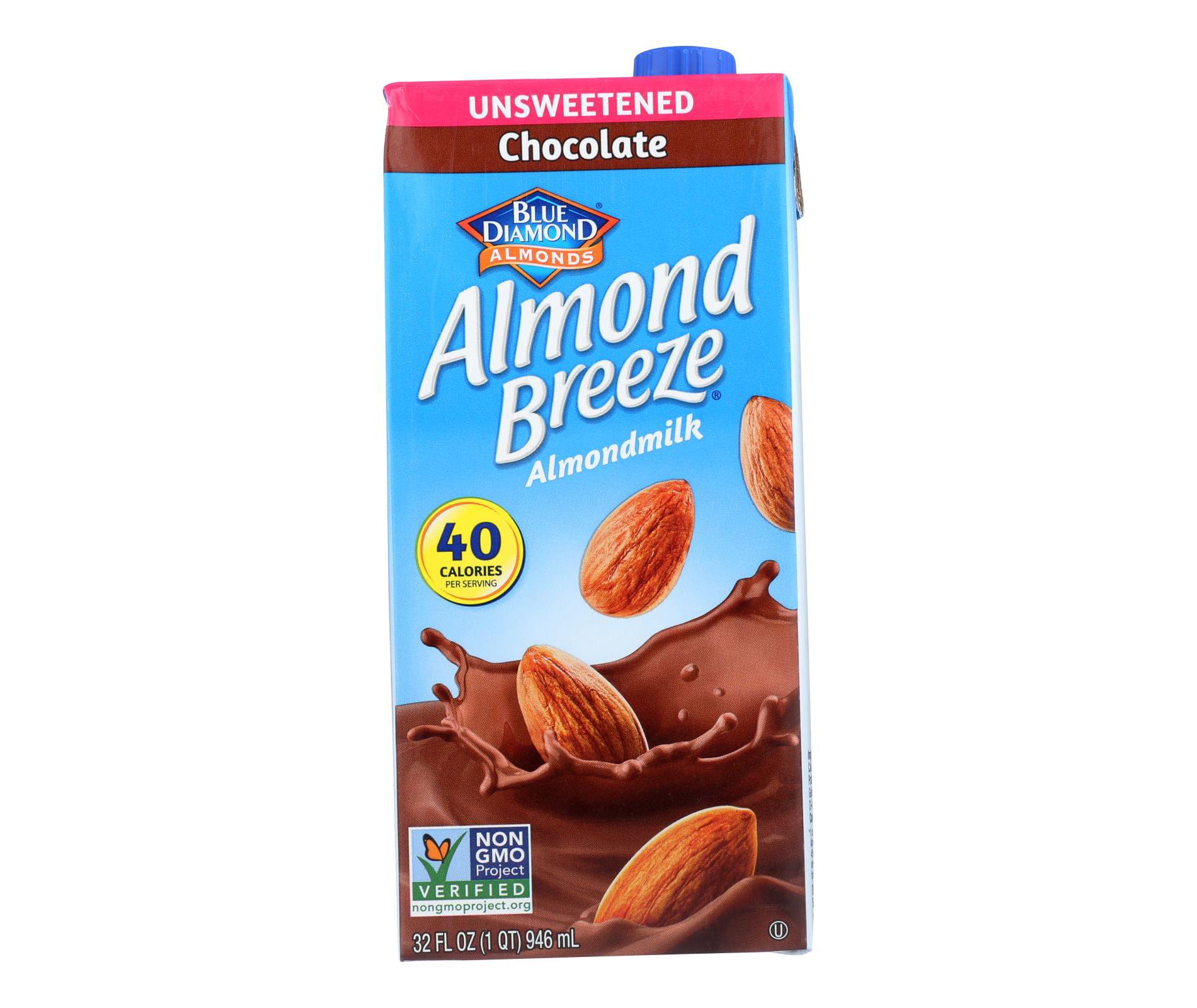 Almond Breeze Unsweetened Chocolate Almond Milk - Case of 12/32 oz