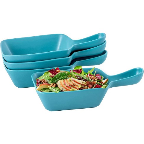 KooK Ceramic Nesting Bowls with Lids, Food Storage Containers