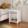 KWPZQEB 26.77'' Nightstand with Drawer and Open Locker, Wooden Side Table Night Stand for Bedroom, Living Room - 4 of 4