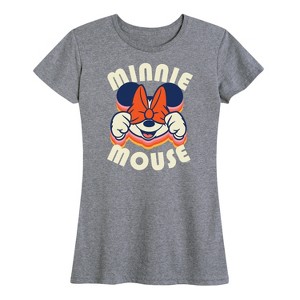 Women's - Disney - Minnie Mouse Repeat Short Sleeve Graphic T-Shirt - 1 of 4