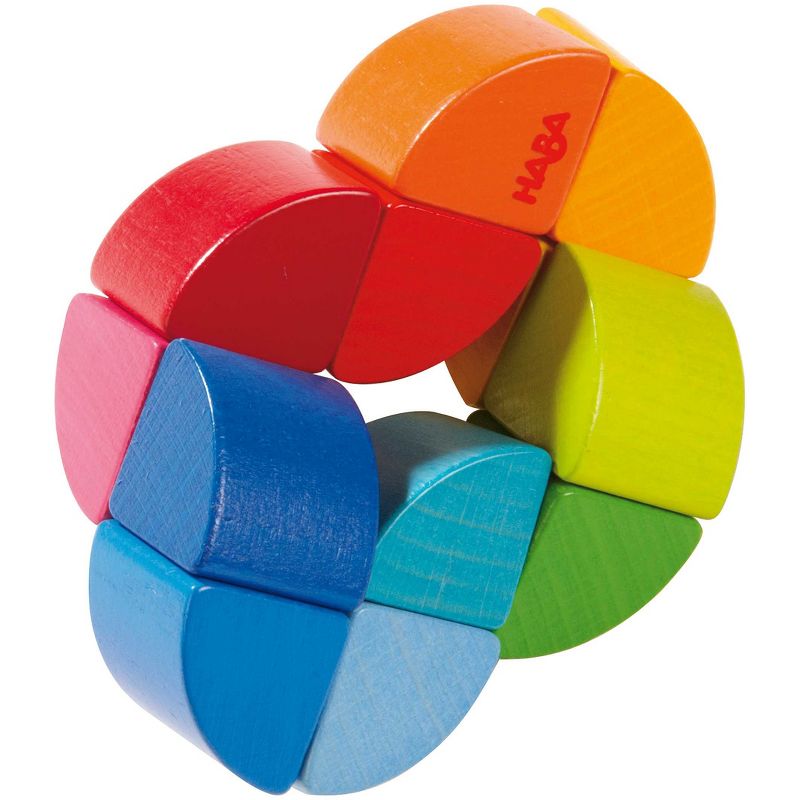 HABA Rainbow Ring Wooden Clutching Toy (Made in Germany), 3 of 6
