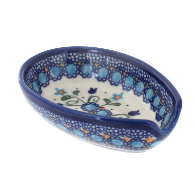 Blue Rose Polish Pottery Savannah Small Spoon Rest