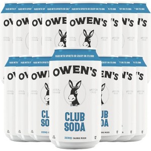 Owen’s Craft Mixers | Club Soda | Handcrafted in the USA with Premium Ingredients | Vegan & Gluten-Free Soda Mocktail and Cocktail Mixer - 1 of 2