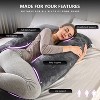 BabyBond Pregnancy Pillows for Sleeping, Full Body Maternity Pillow with Removable Cover - 2 of 4