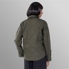 Women's Oversized Quilted Shirt Jacket - Olive - XX Large - 4 of 4
